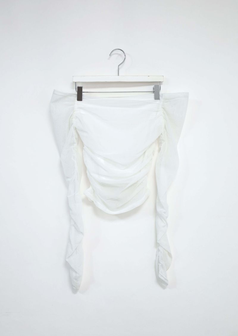 Ara off-Shoulder Mesh Tee