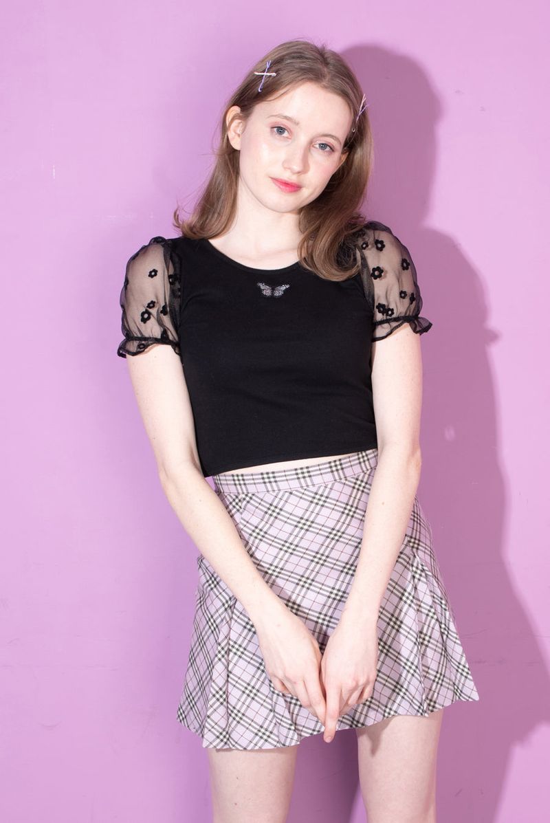 cattline(カトリーヌ)の「butterfly patch t-shirt black(Tops)」