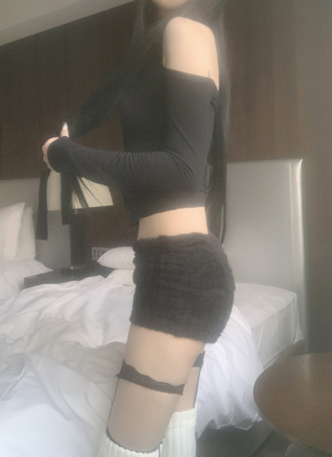 Temis Knit Fur Short Pants (2color)