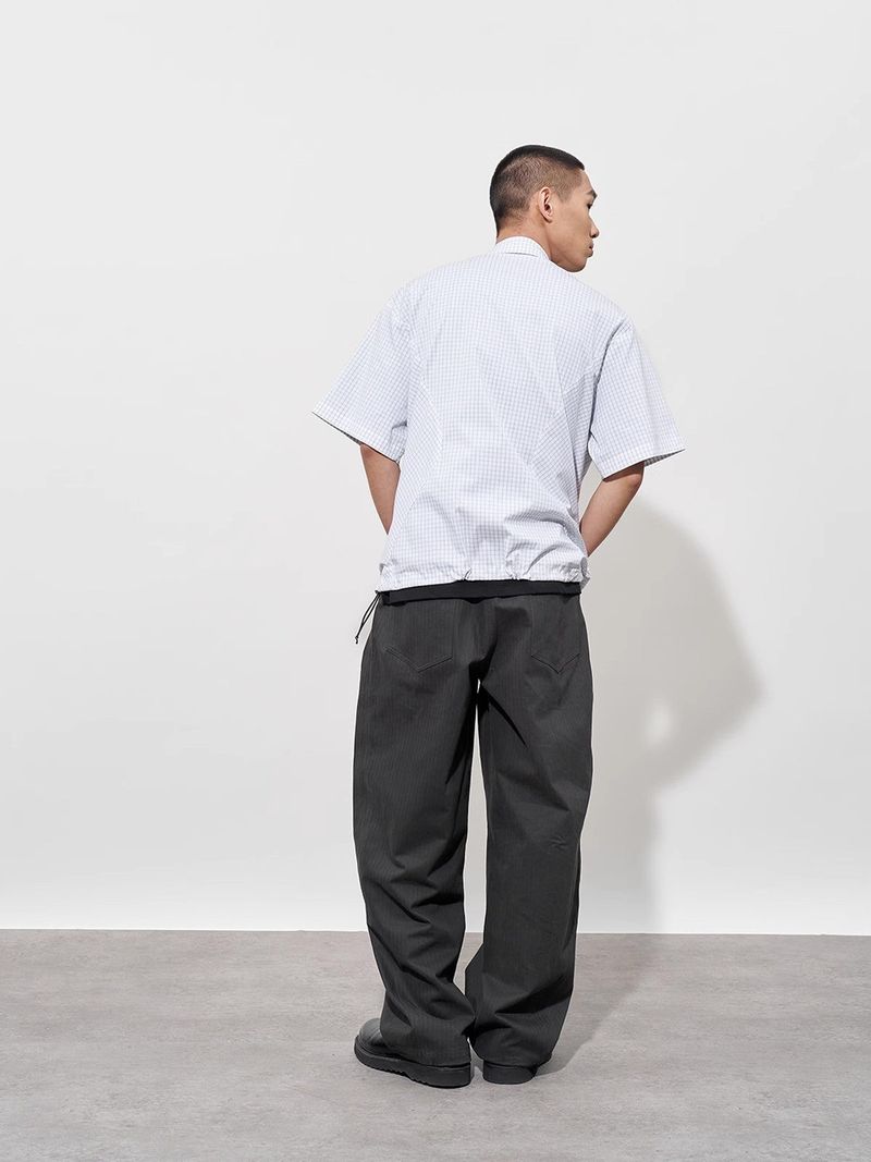 FMACM Dark Stripe Stiff Workwear Machete Pants