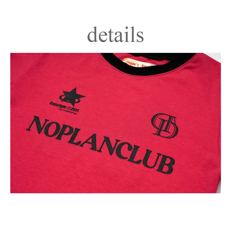 'NO PLAN CLUB' CROP TOP_MAGENTA