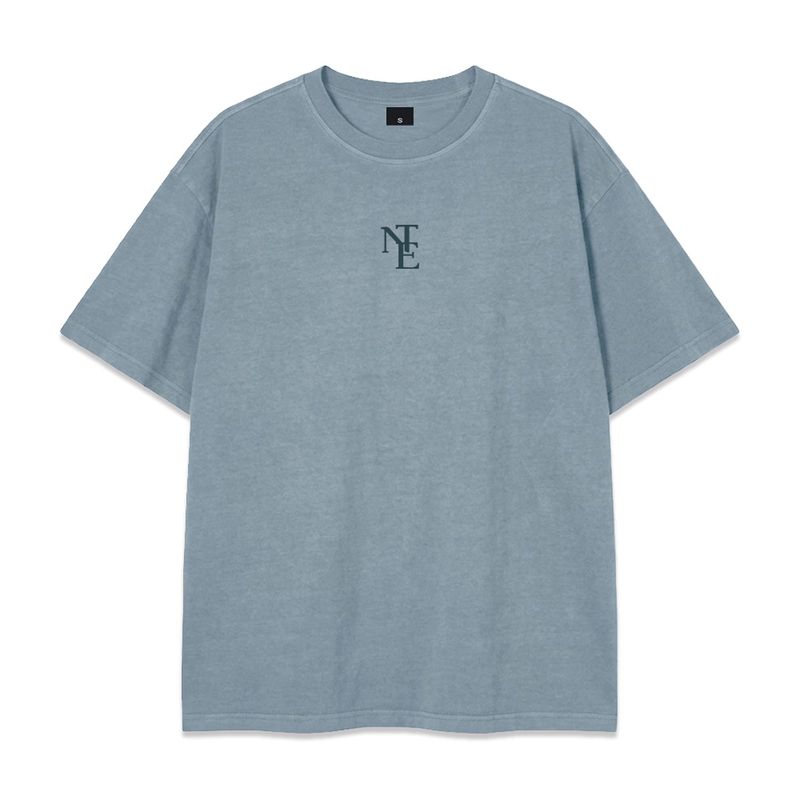 NTE monogram pigment-dyed short-sleeve t-shirt (3color)