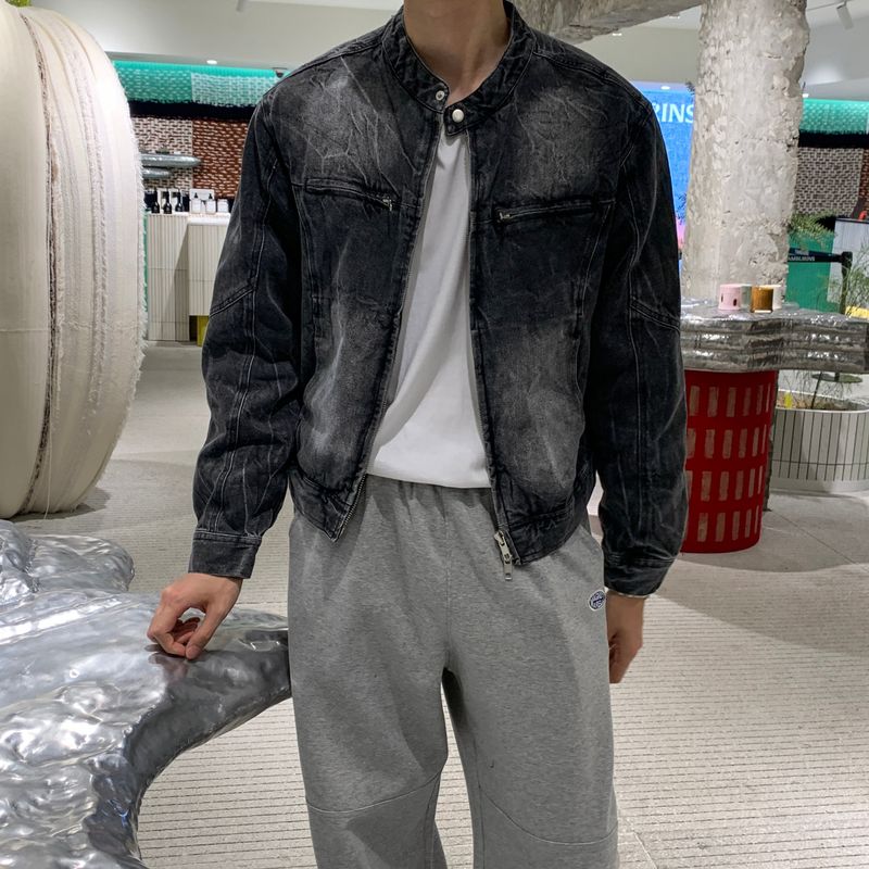 LMN Labo Thunder washed denim jacket (2 colors)