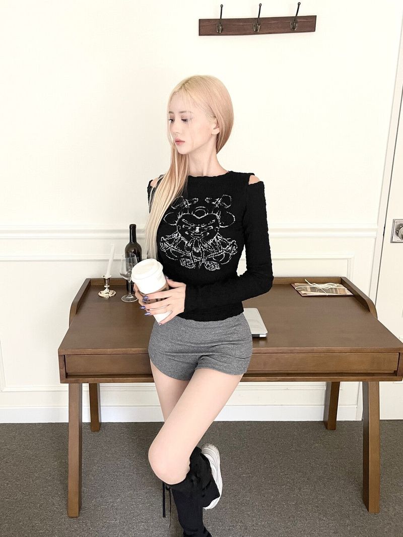 Drape flap short pt (4color)