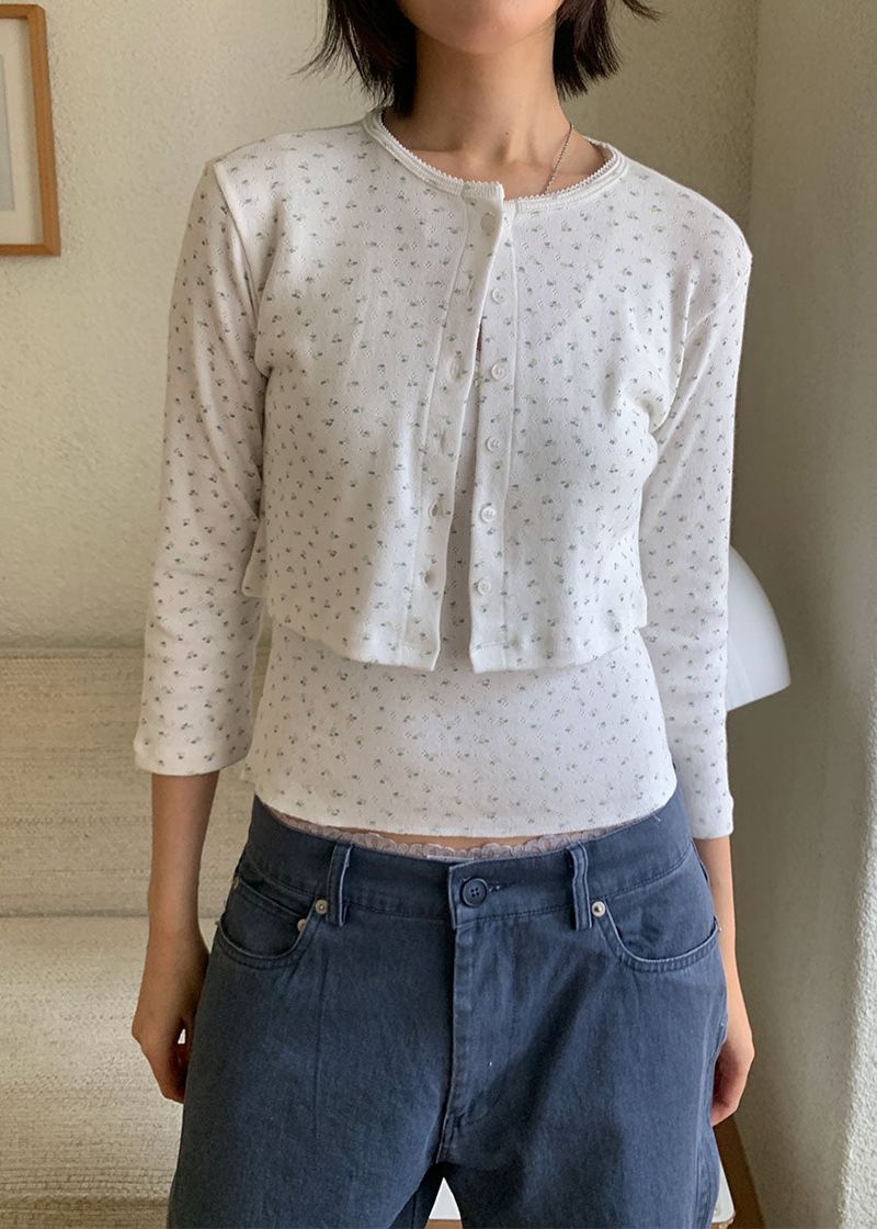 BLOSSOM CROP CARDIGAN