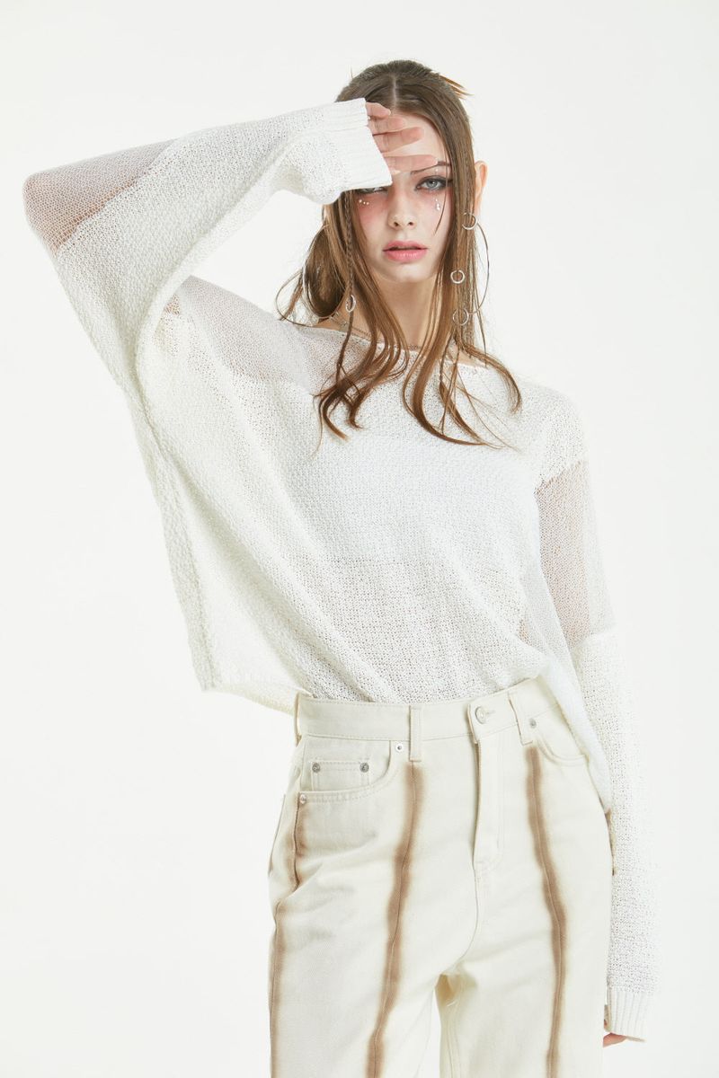 HAND SEE-THROUGH KNIT