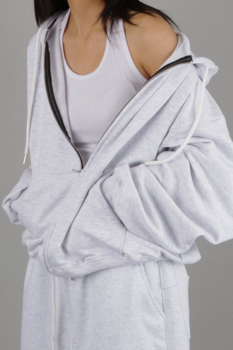 KEVIN OVER-FIT HOOD ZIP-UP