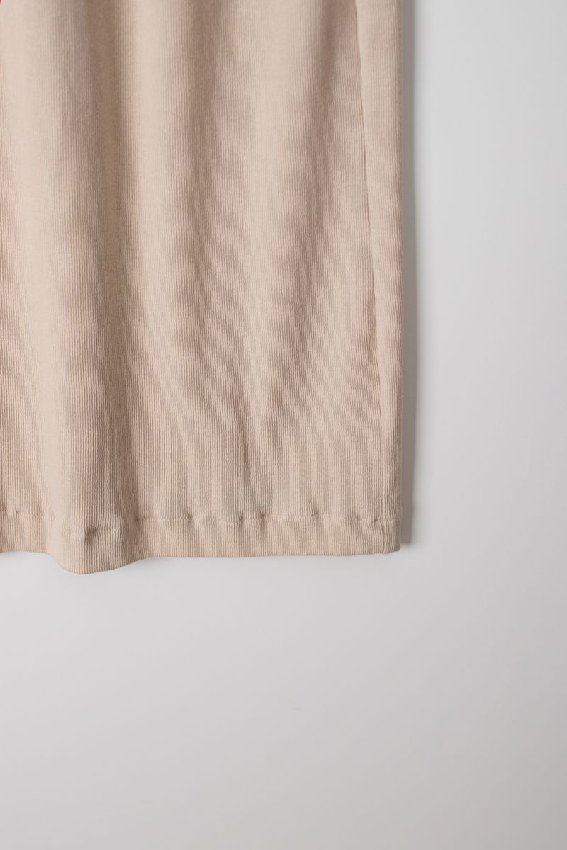 Jersey Long skirt (Beige)