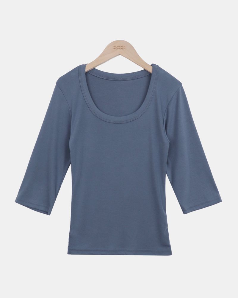 Luhel Round-Neck 7-Sleeve T-Shirt