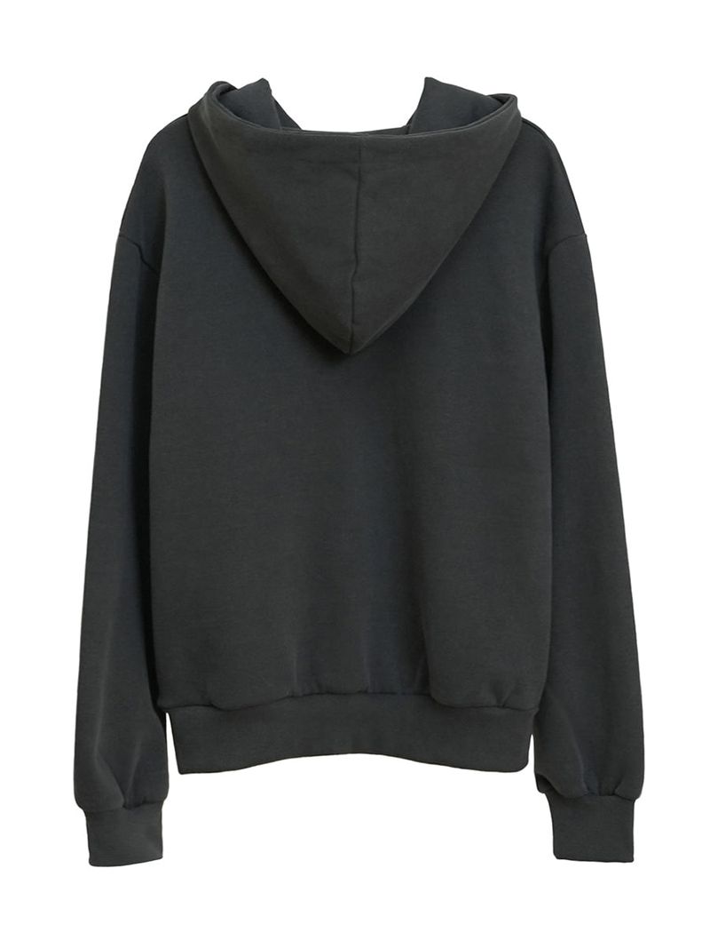 RABBIT ANGEL HOODIE_CHARCOAL