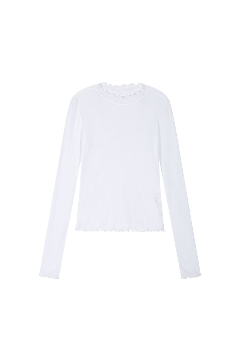 POPPALS（ポップパルズ）の「Bloom Frill Long Sleeve [Ivory]（Tops）」