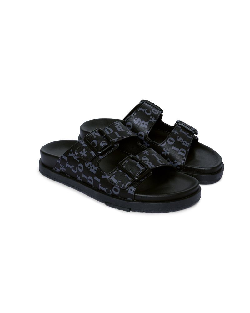 DirtyCoins（ダーティーコインズ）の「DirtyCoins Letter Monogram Arizona Slides Black（Shoes）」