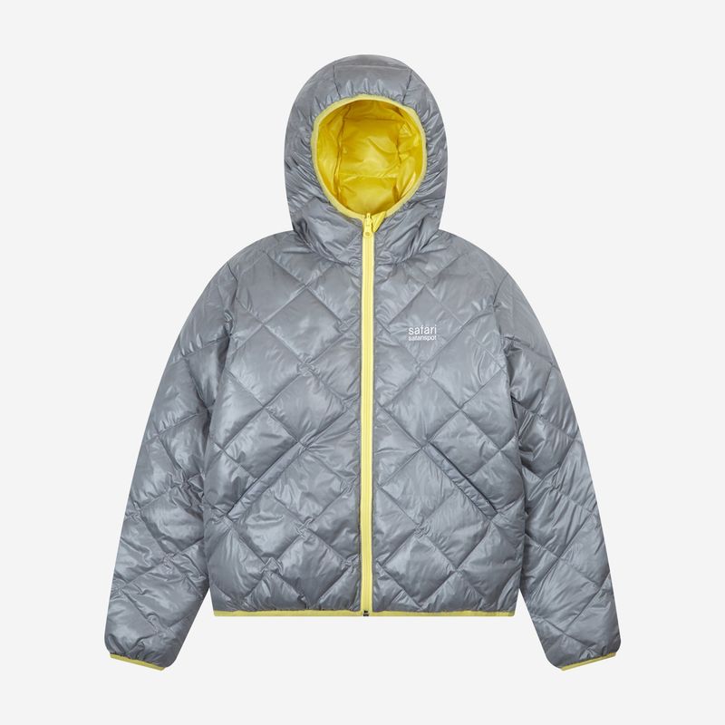 safarispot（サファリスポット）の「 1/2 REVERSIBLE TWO COLOR LIGHT DOWN JACKET (GRAY/YELLOW)（Jackets/Outerwear）」