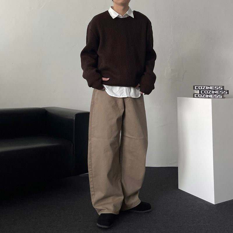 OA Mode Shoulder Round Knitwear (4 colors)