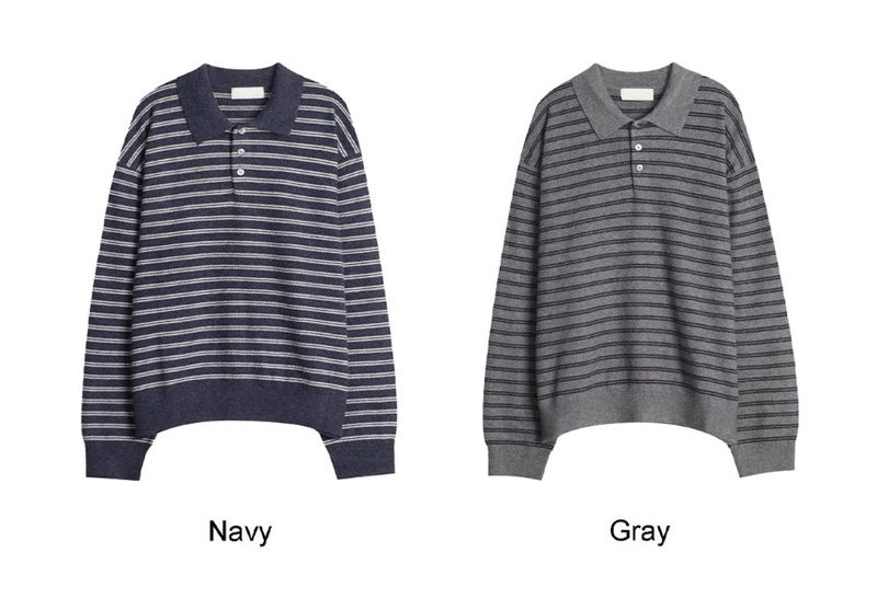 Heady Stripe Collar Knit