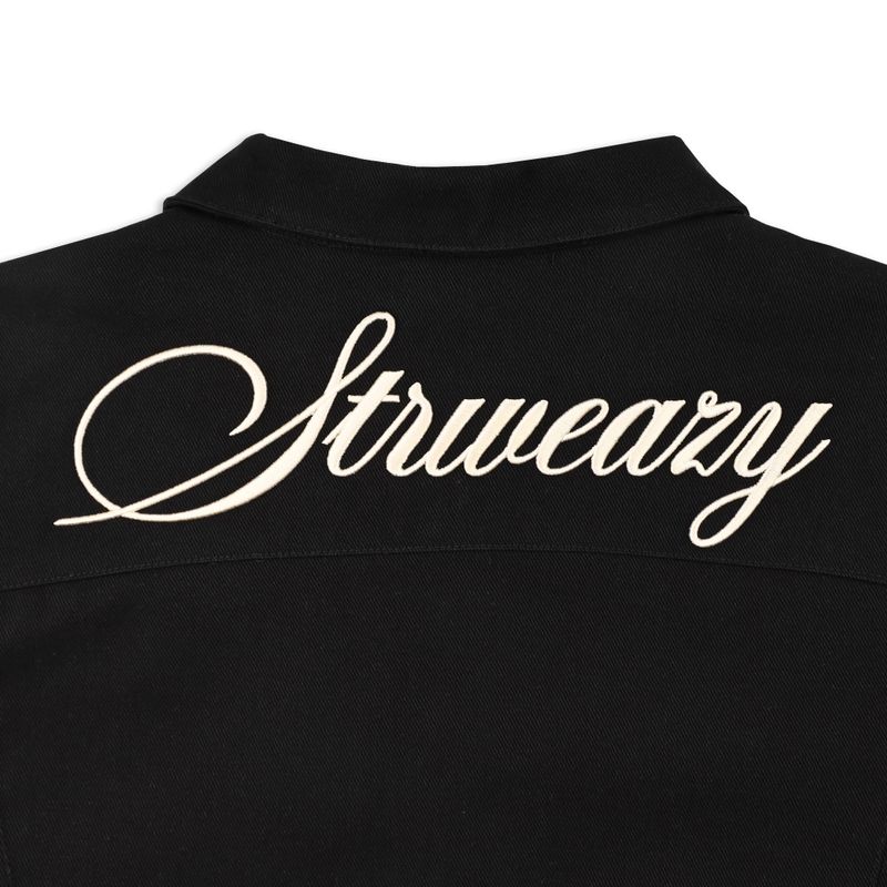 SWE SCRIPT JACKET - BLACK