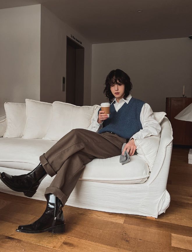Koby two-tuck chino pants
