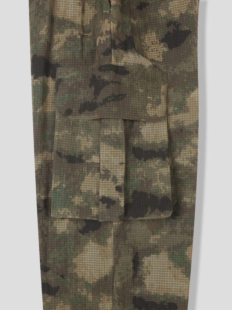 Camo Rip Nylon Cargo Pants