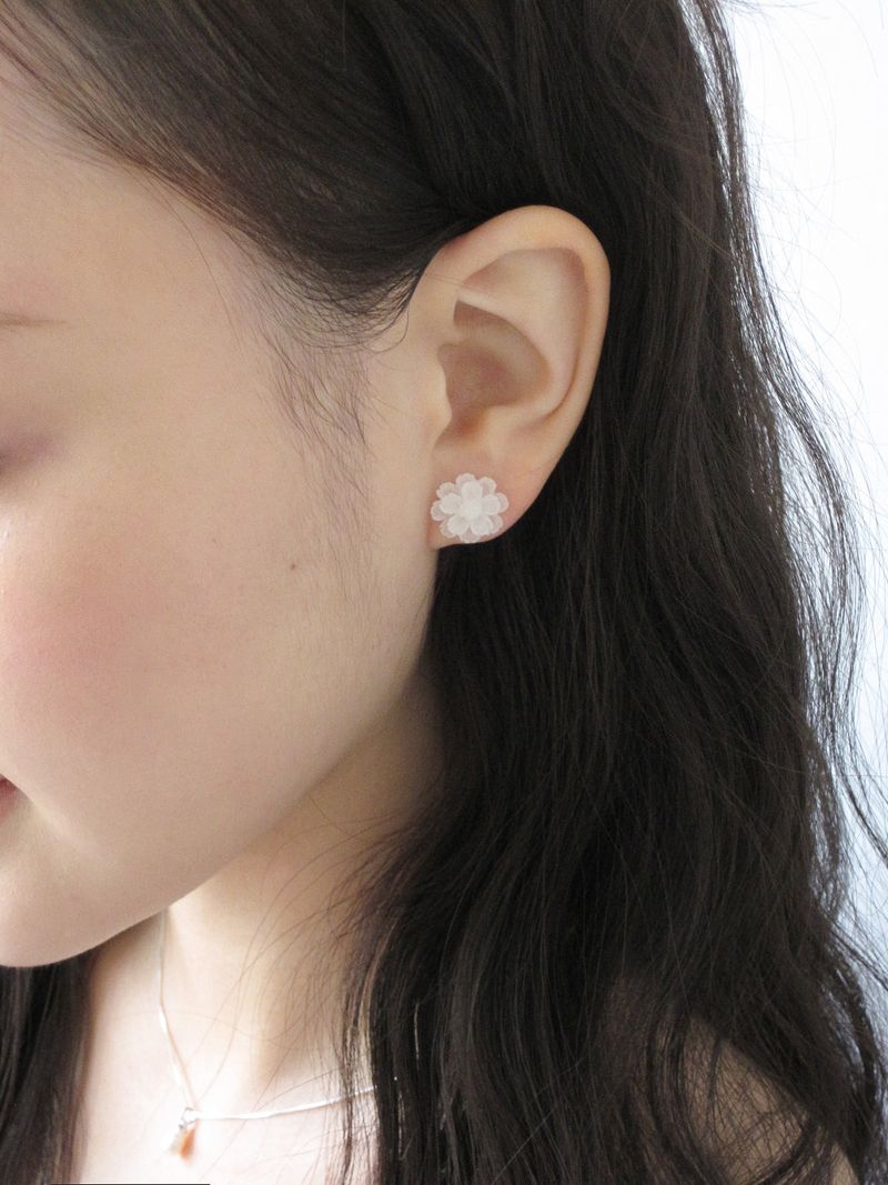 [925 Silver] Lotus Earrings