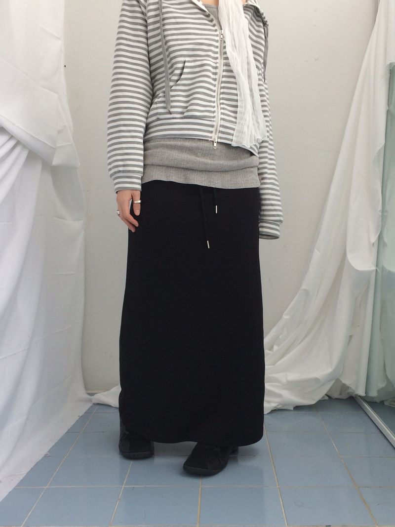 Slim Base String Long Skirt