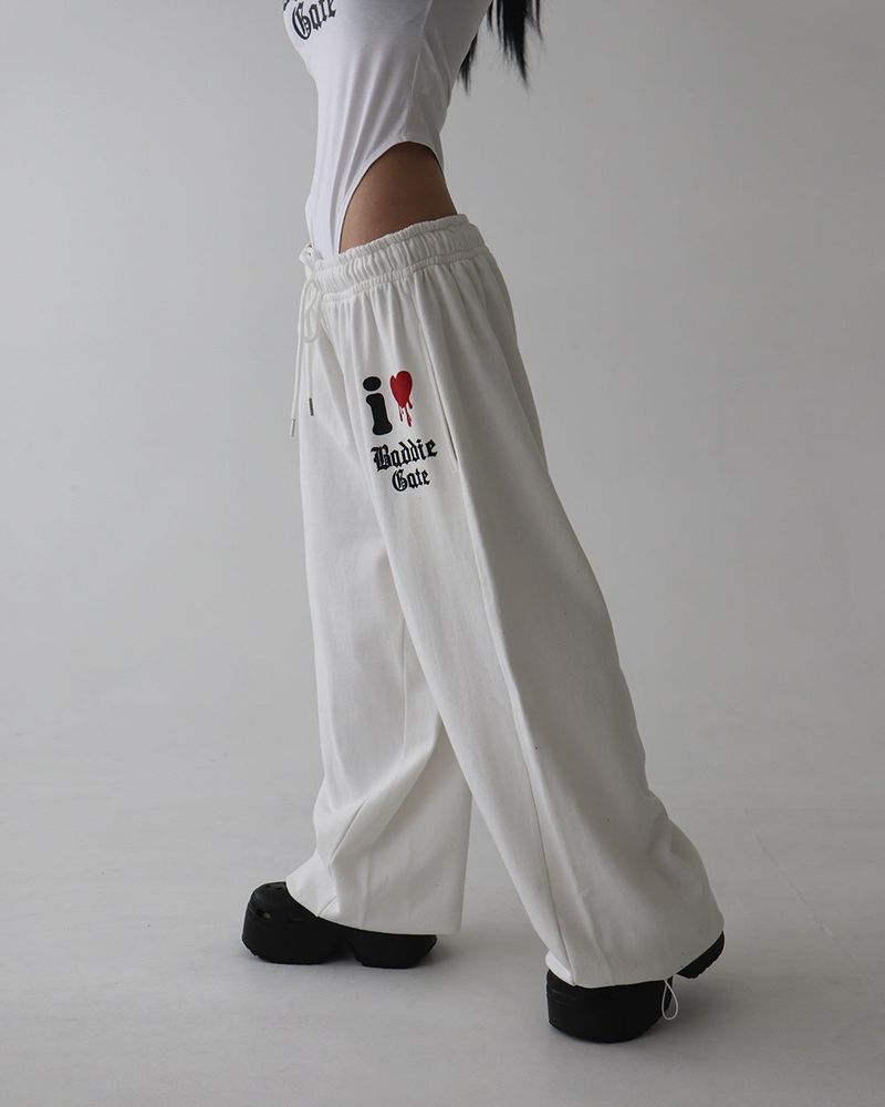 I Love Jogger Wide Pants