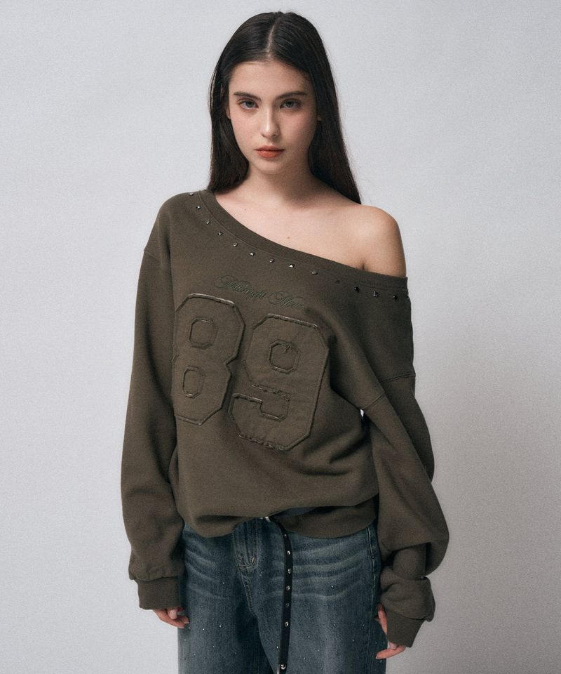 MIDNIGHT MOVE（ミッドナイトムーブ）の「89 rivet mtm [khaki]（Tops）」