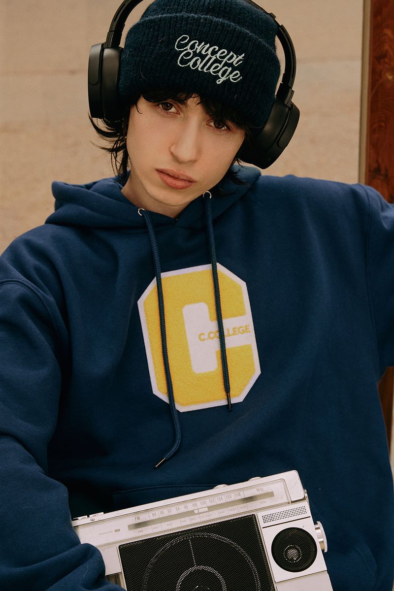 Soft Angora Navy Beanie [Unisex]