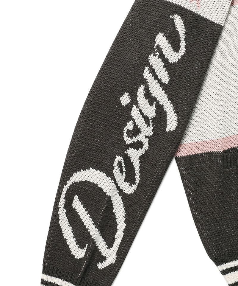 RACING TEAM KNIT ZIP UP CHARCOAL(CV2EFUK682A)