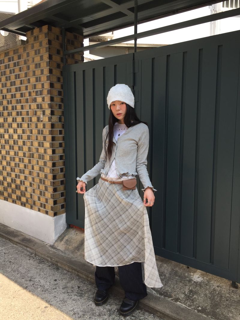 DUGGY（ダギー）の「シアーチェックロングワンピース(1color)（ワンピース/ドレス）」