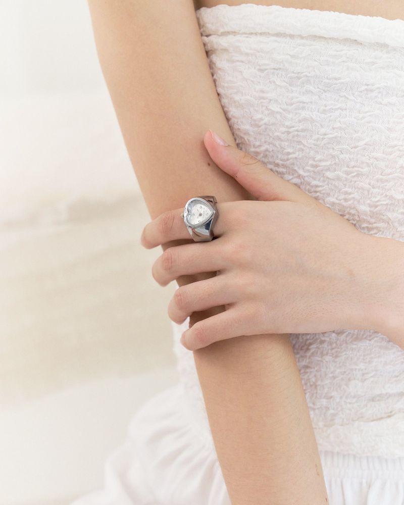 Heart Signet Ring Watch