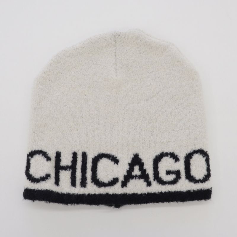 Zeta Lettering Colored Knit Beanie Hat