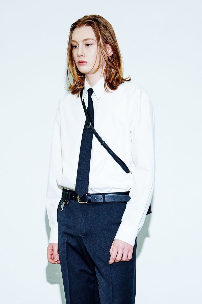 Front Layering Shirt white