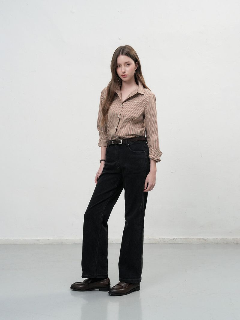 【即日発送】stripe rivet shirt
