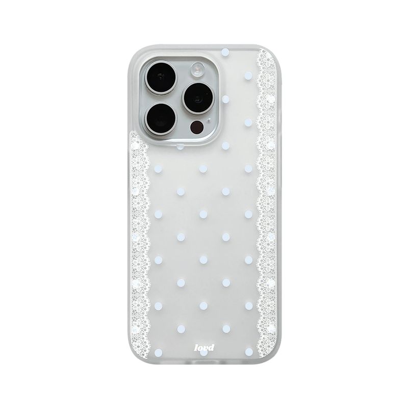 [MADE] LACE DOT VEIL PHONE CASE (soft jelly)
