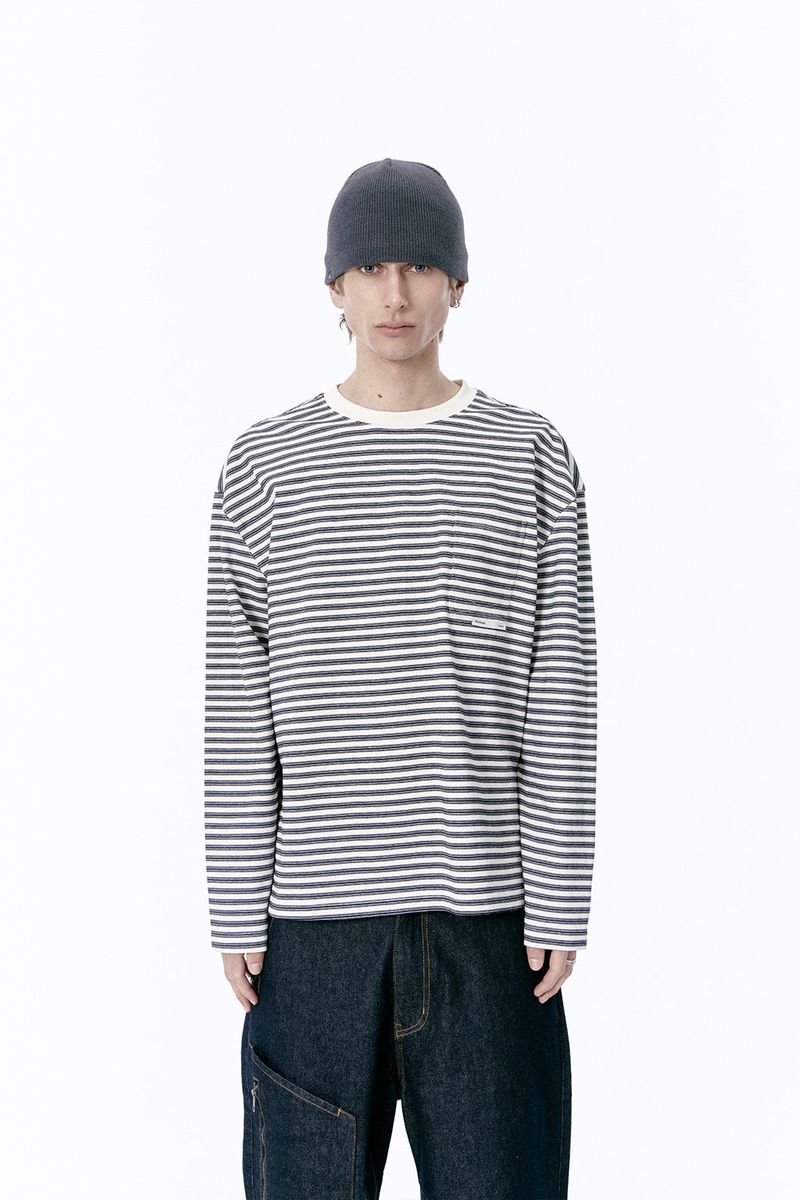 ETCE(イーティーシーイー)の「LABEL BEANIE (CHARCOAL)(Hats)」