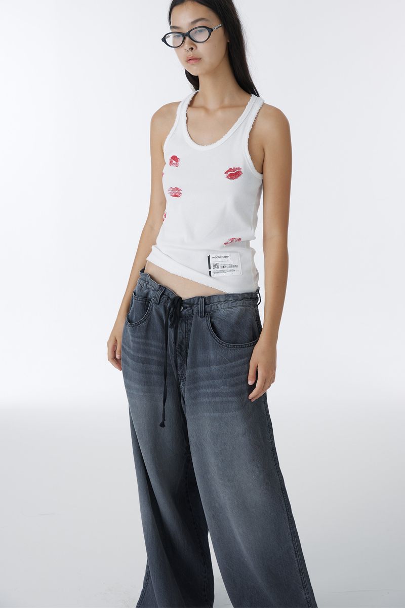 KISS MARK TANK TOP (WHITE)