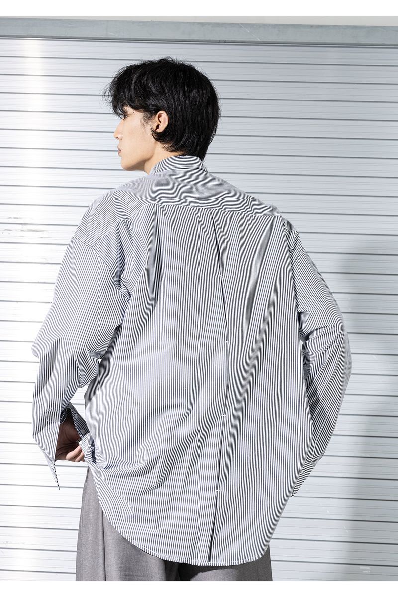 STRIPE INVERTED PLEATS SHIRTS