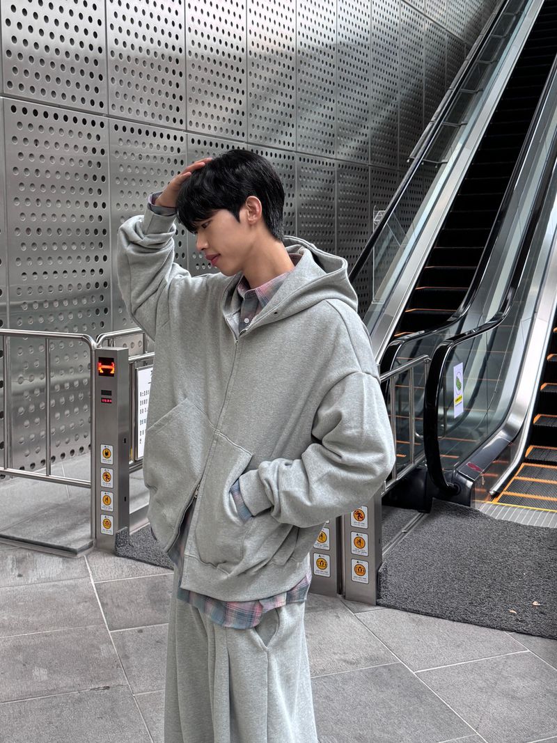 Curry Oversized Hooded Zip-Up (3 colors)