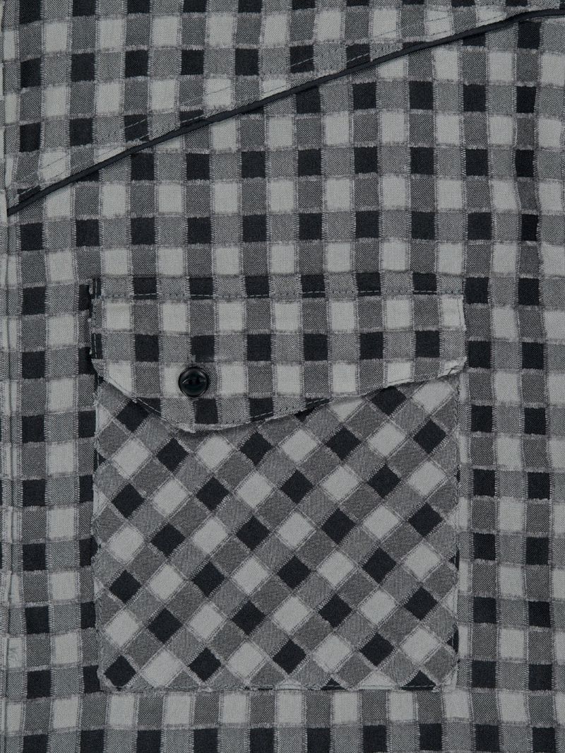 ALARM LINE WESTERN SHIRT GRAY_MAN