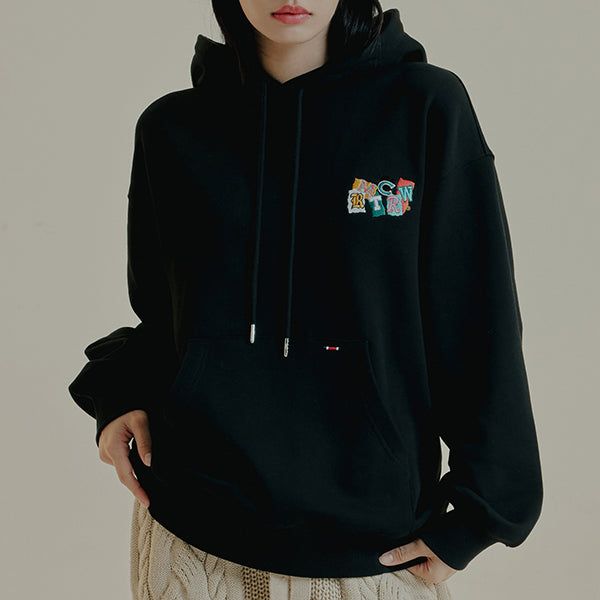 OUT FONT LOGO HOODIE