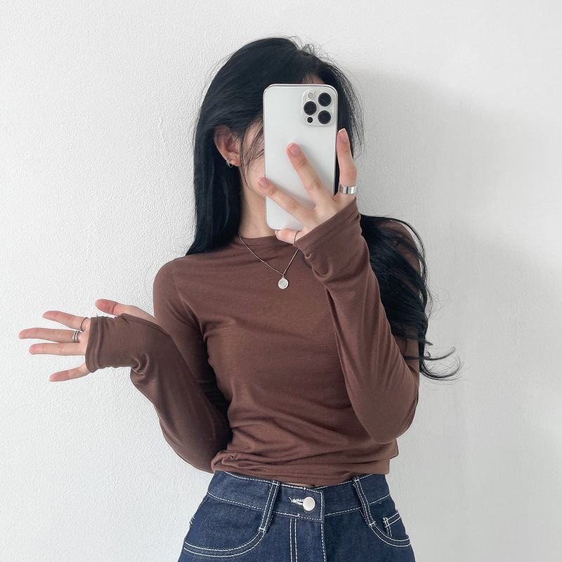 Extended Sleeve Round Neck T-Shirt