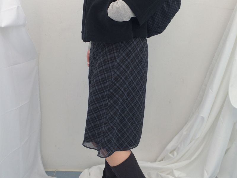 Shea Checkered A-skirt