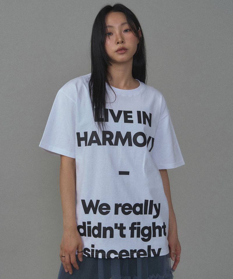 LIVE IN HARMONY TEE WHITE_BLACK