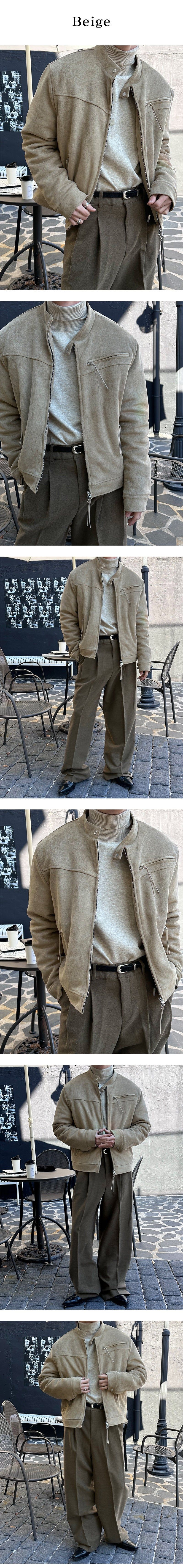 [F/W] Biker suede string jacket(3color)