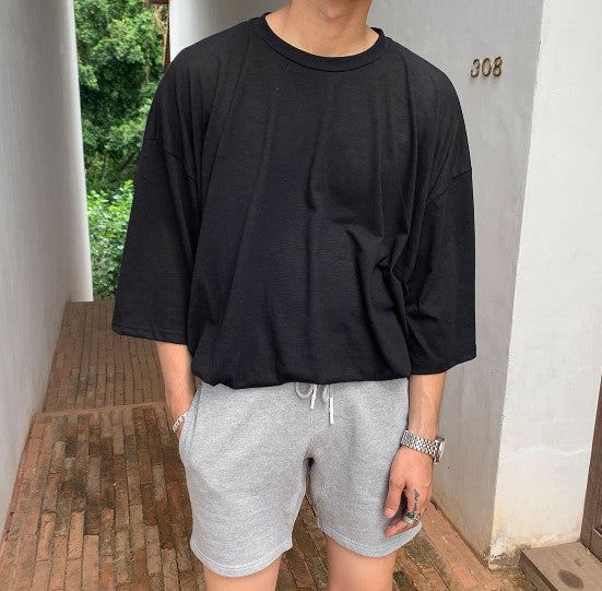 Perfect Slub 3/4 Sleeve Box T (5color)