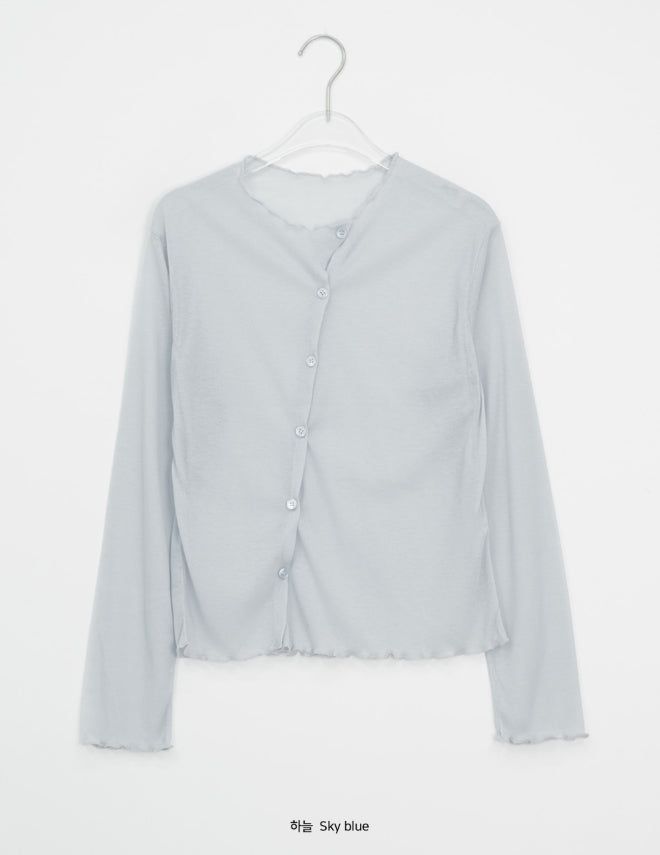 Izumo Diagonal Unbalance Summer Cardigan
