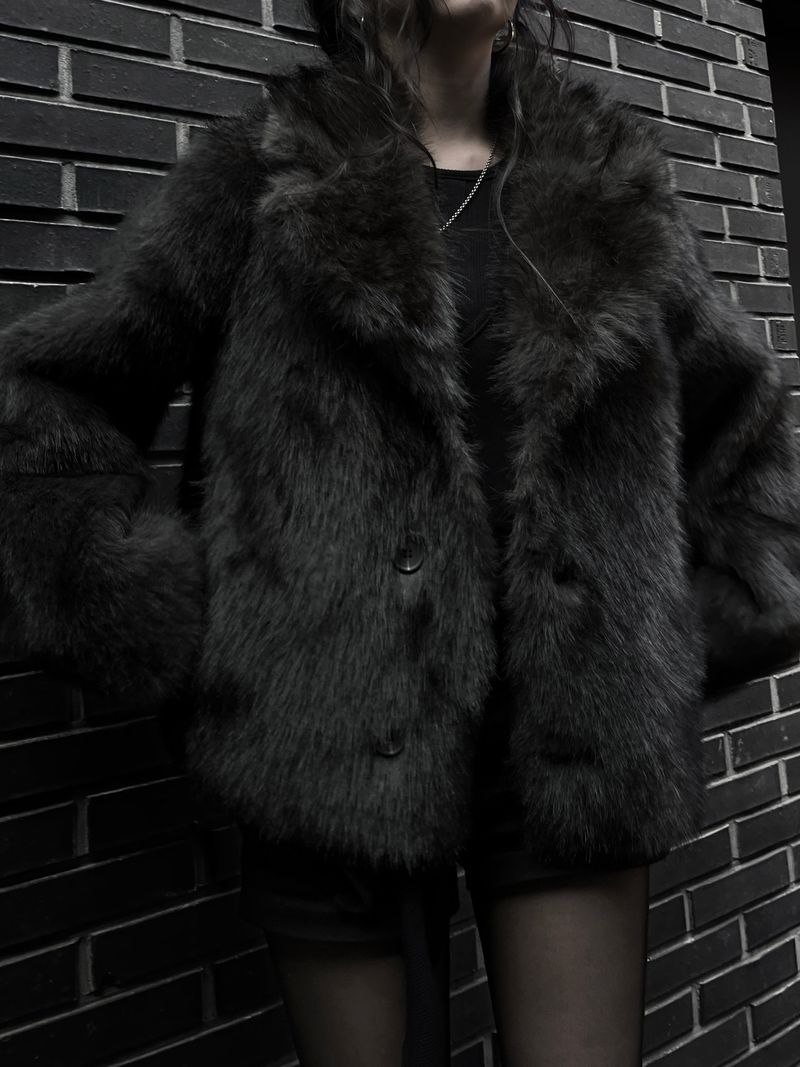 reversible fur mustang jacket (2color)