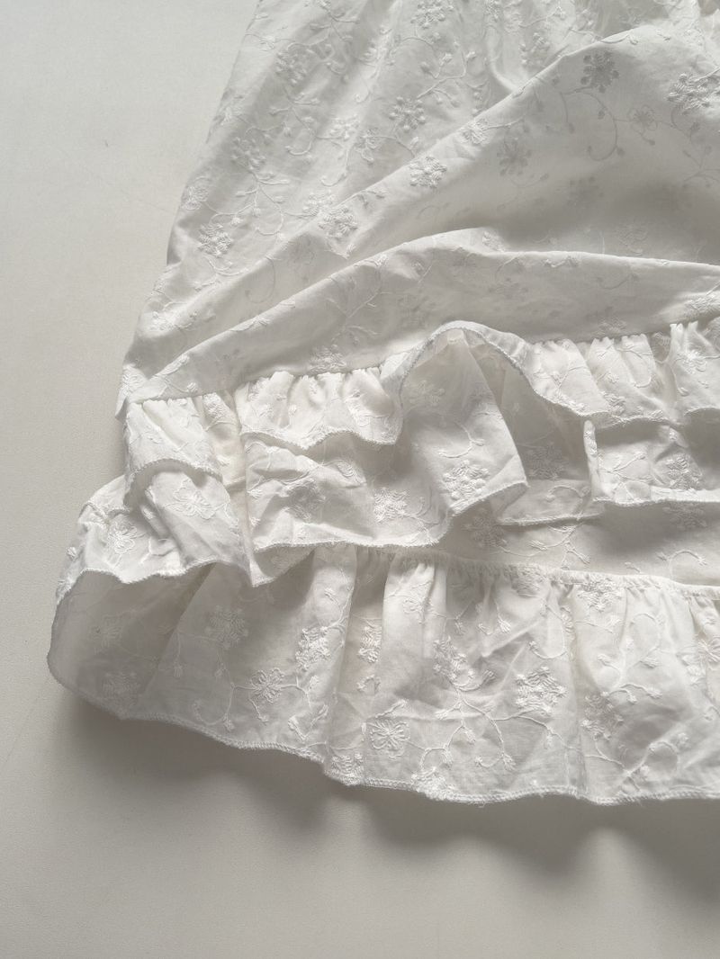 Jacquard Cotton Flare Bustier