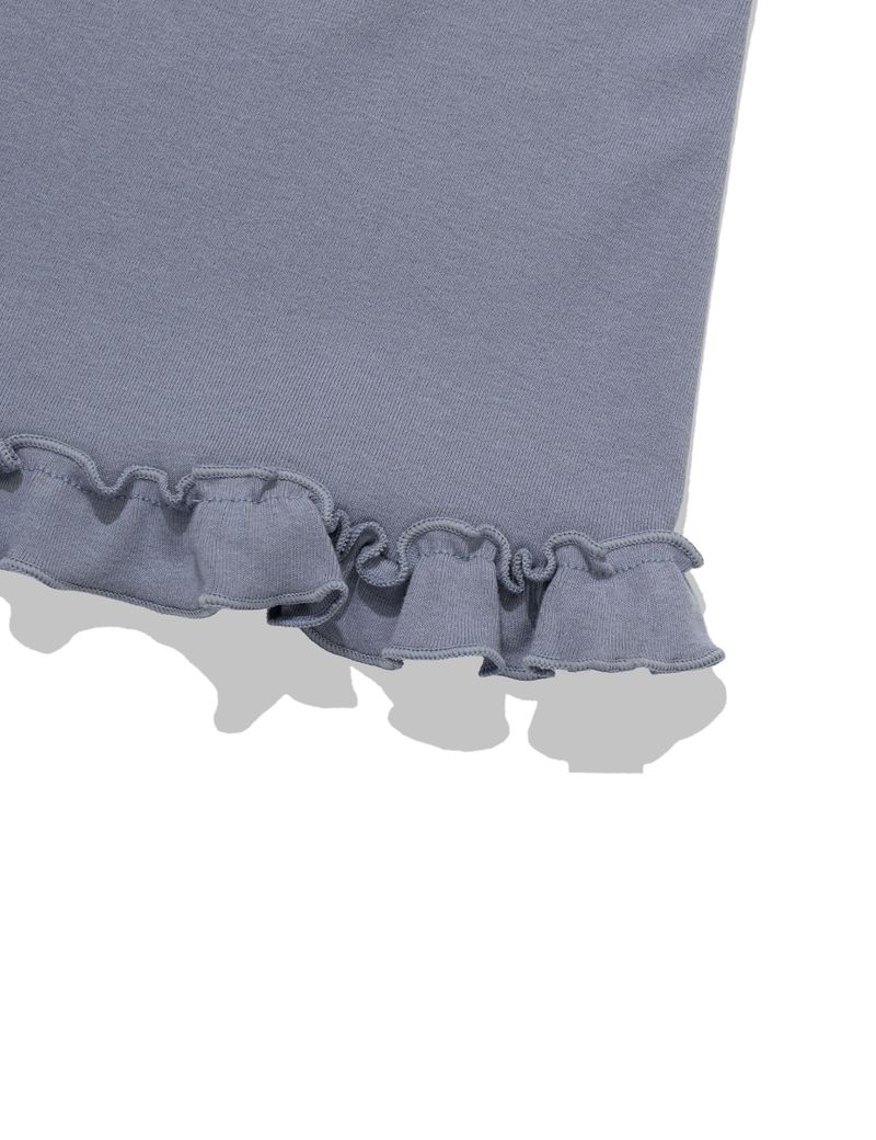 ST FRILL CONTRAST SLEEVELESS(BLUE)