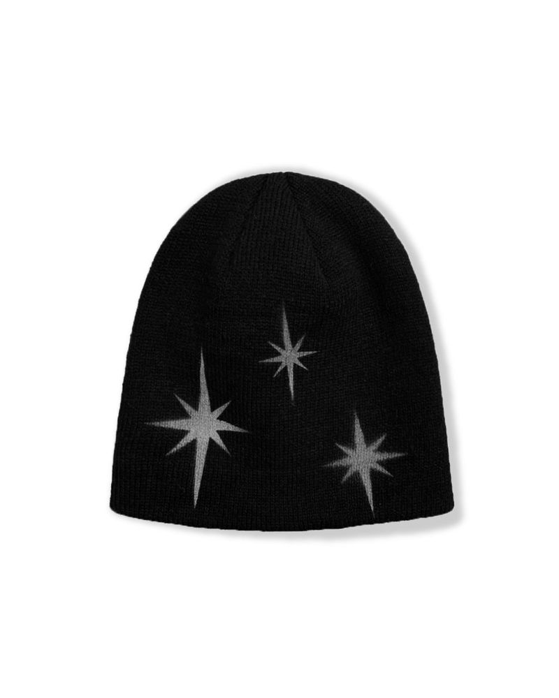 Y2K Star Logo Embroidered Short Beanie